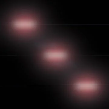 Soft Red Glow Lens Flare Light Effect with Triple Anamorphic Flares Stock Illustration