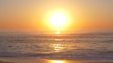 Soft relaxing golden sunset Stock Footage 252014133