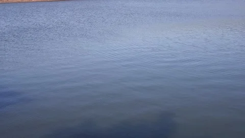 Soft Ripples on Calm Water Surface Stock Footage 326787735