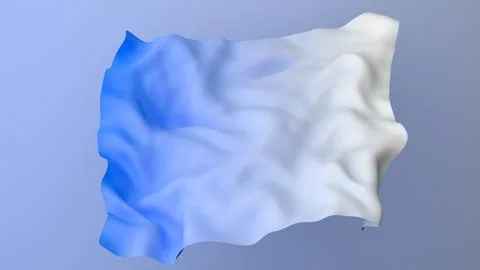 Soft rippling fabric texture with a beautiful blue and white color transition Stock Illustration