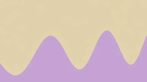 A soft rolling pattern in muted purple and warm beige creates a cheerful ab.. Stockillustratie