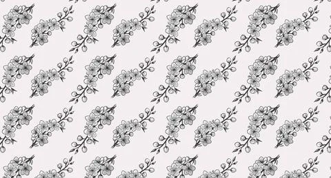 Soft romantic floral pattern Stock Illustration