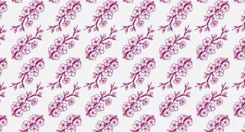 Soft romantic floral pattern Stock Illustration