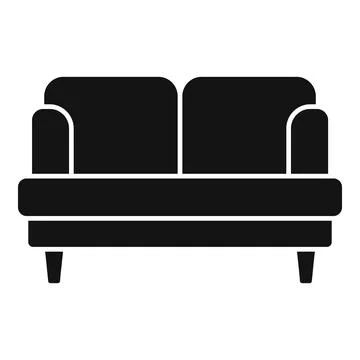 Soft room sofa icon simple vector. Travel interior Stock Illustration