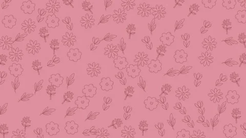 Soft rose floral pattern animation elegant decorative background aesthetic .. Vídeo Stock 335028544