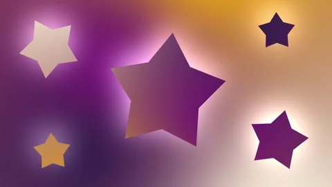 Soft Rotating Star Symbols with Side Gradient Flow Stock Footage 303562345