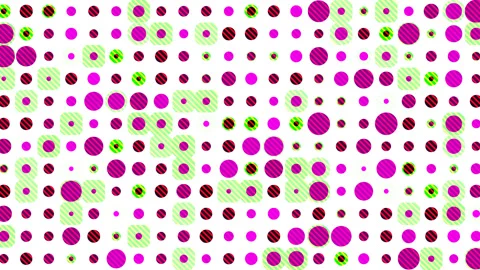 Soft Rounded Corners Squares Grid Blinking in Out Existence Stock Footage 139737064