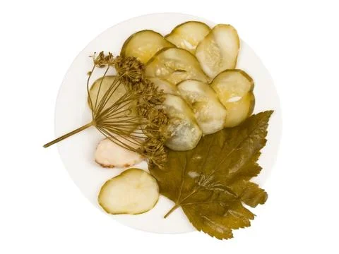 Soft-salted Cucumbers Stock Photos