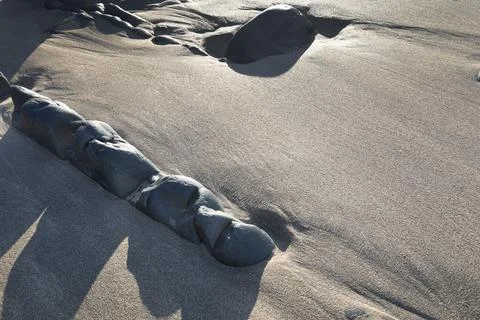 Soft sand on the beach Foto stock