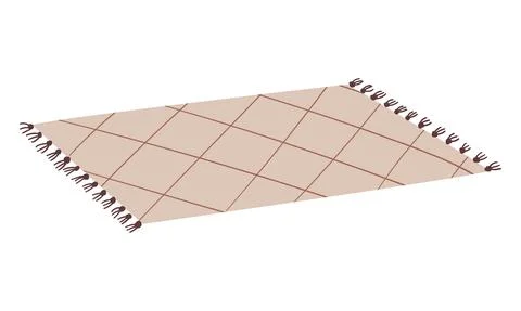 Soft Scandinavian carpet Stock Illustration
