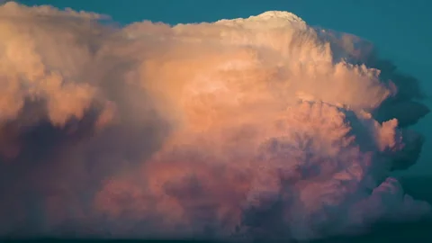 Soft scenic clouds seamless animated loop with calming sky motion Stock Footage 345616359