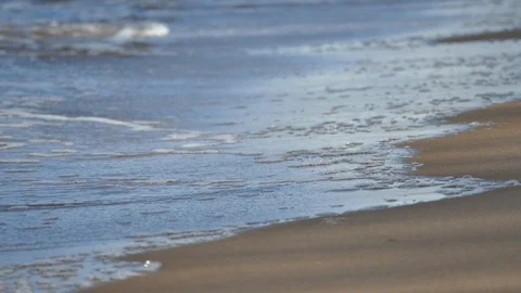 Soft Sea wave on the sandy beach Vídeo Stock 95740247