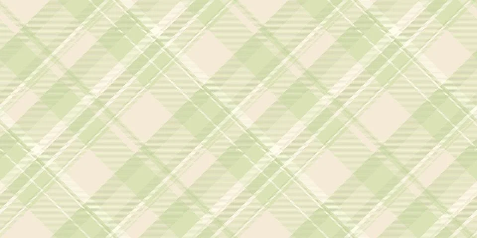 Soft, serene diagonal plaid pattern in pastel greens and beige. Perfect for.. Stockillustratie