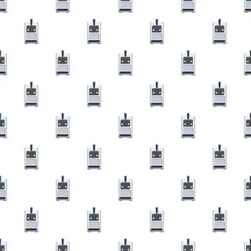 Soft serve ice cream machine seamless pattern background Illustrazione stock