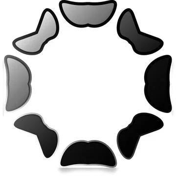 Soft Shape Clean Abstract Rounded Shapes for Branding and Web Design 스톡 일러스트