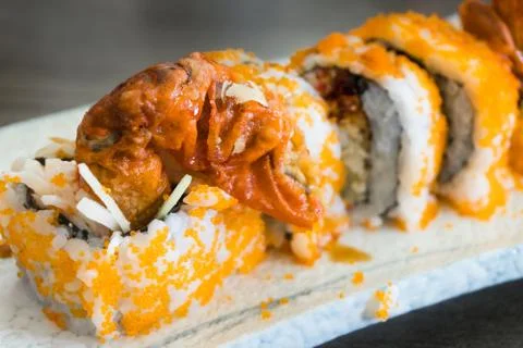 Soft Shell Crab Sushi Stock-Fotos