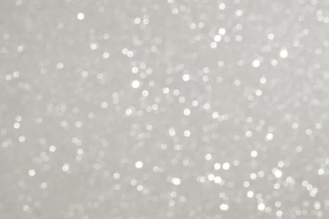 Soft silver glitter bokeh background for luxury decor and festive photography Stock Illustration