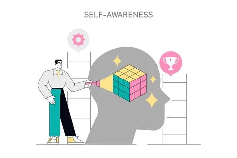 Soft Skills Flat Vector illustration. Illustrazione stock