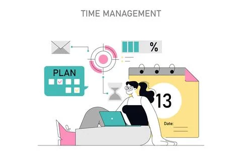 Soft Skills Flat Vector illustration. Illustrazione stock