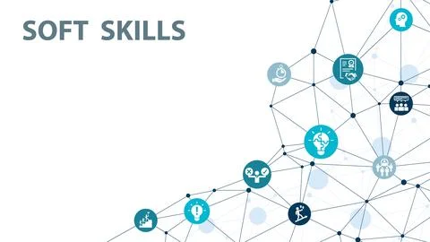 Soft skills icon set. Containing communication Stock Illustration