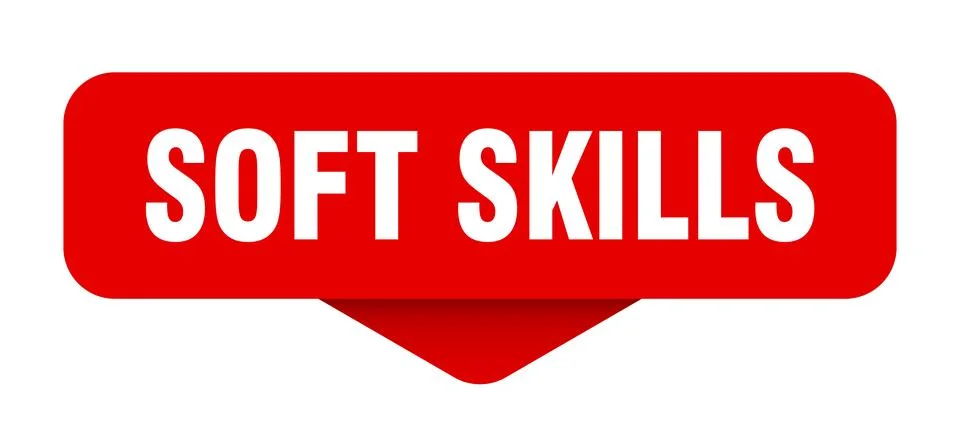 Soft skills sticker. soft skills sign on transparent background Stock Illustration