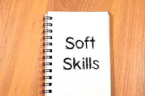Soft skills text concept Stock Photos
