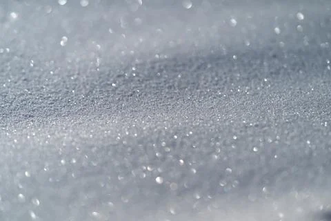 Soft snow pattern, Gentle ripples with calm hues, Subtle blue shimmer with horiz Stockfoto's