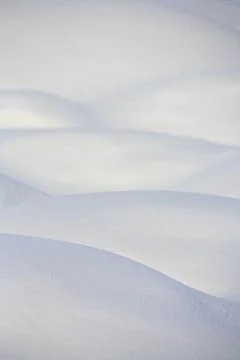 Soft snow surface contours at Winter, Finland 스톡 사진