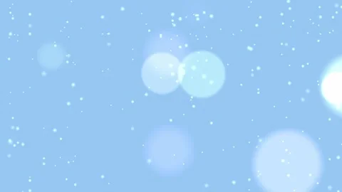 Soft snowfall animation with white snowflakes and glowing bokeh drifting on Stock Footage 324701112