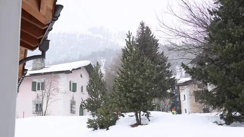 Soft snowfall Video stock 76831315