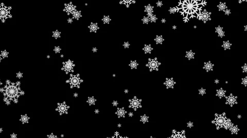 Soft Snowfall Loop Animation for Calm Winter Background Stock Footage 333029395