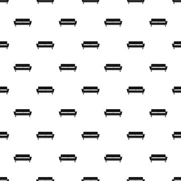 Soft sofa pattern seamless Illustrazione stock