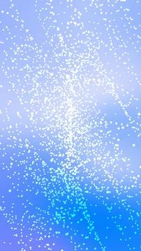 Soft sparkles drift upward against a gradient blue sky 스톡 일러스트