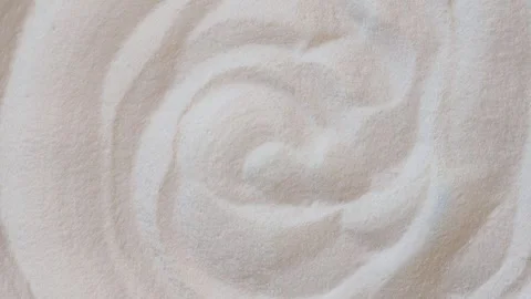 Soft spiral pattern of collagen powder rotating on a clean background, Stock Footage 310784122