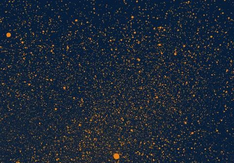 Soft sprayed graffiti background in blue orange Illustrazione stock