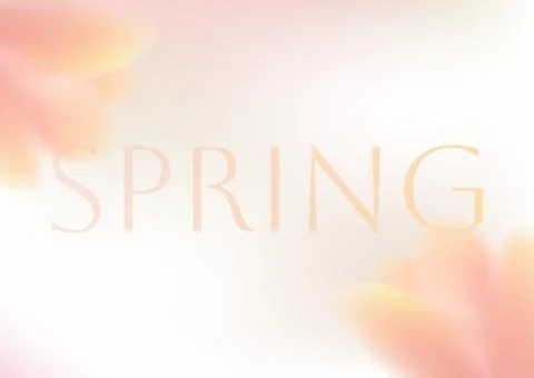 Soft spring background with elegant floral text Stock Illustration