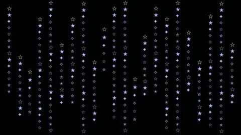 Soft Star Rain Loop Vídeos de archivo 334625272
