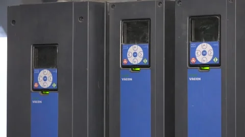 The soft starter controls the process of starting, running Stock Footage 101025961