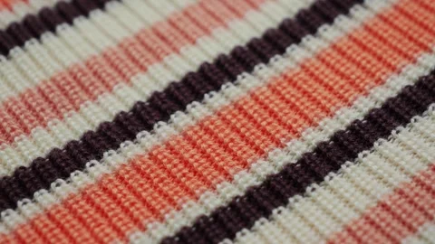 Soft striped colored fabric. The concept of design, natural fabrics for Stock Footage 316812064