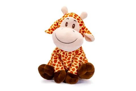 Soft stuffed giraffe with shadow Stock Photos