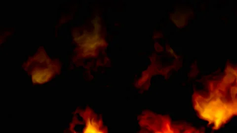 Soft Subtle Burning Fires Fireballs Gentle Burn Stock-Footage 153945615