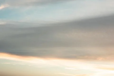 Soft Sunset Clouds in the Sky Stock Photos