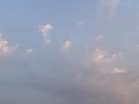 Soft Sunset Cloudscape with Blue Sky over Jakarta Indonesia Foto stock