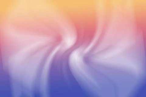 Soft Sunset Gradient Abstract Wavy Motion Background Stock Illustration
