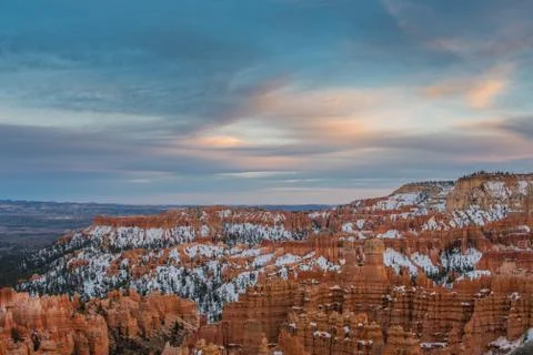 Soft Sunset Light Begins Over Bryce 写真素材