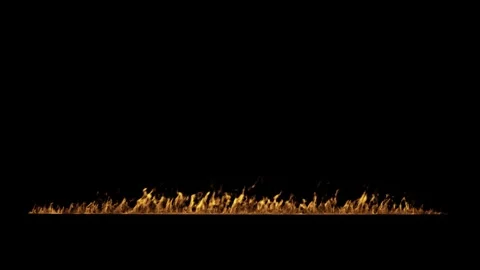 Soft Surface Flame Atmospheric Layer on black background Stock Footage 325427965