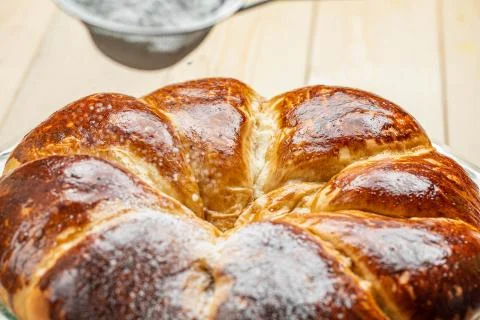 Soft sweet roll Stock Photos