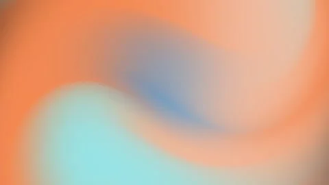 A soft swirling gradient of orange blue and green colors Stock Footage 294661922