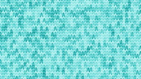 Soft teal blue knitted wool texture background with traditional V stitch yarn Illustrazione stock