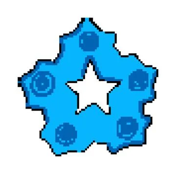 Soft teething ring pixel art vector illustration Stock Illustration